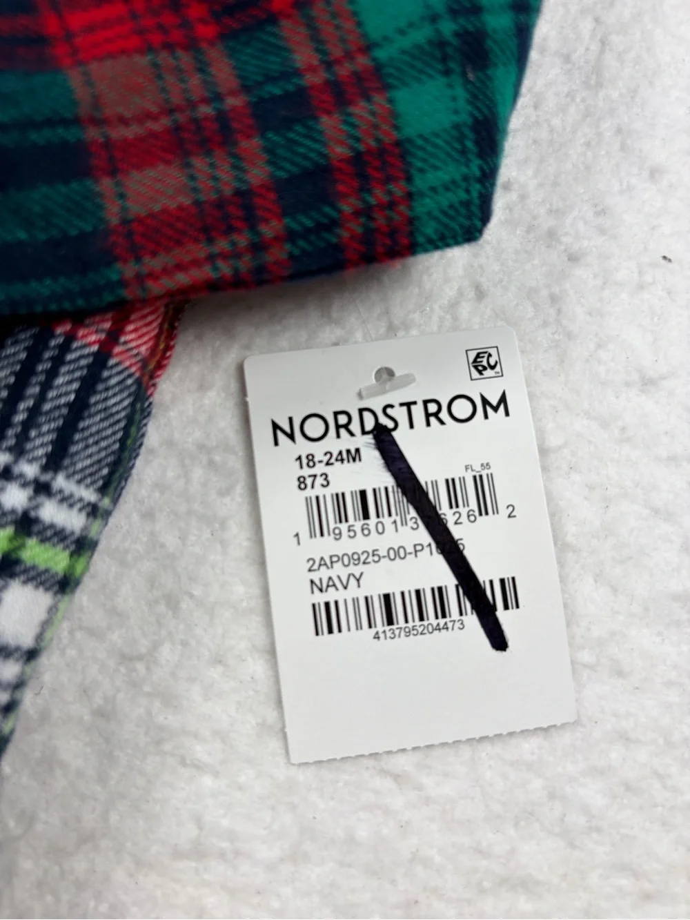 RuggedButts Peyton Plaid Button Down Bodysuit‎ 18-24M NWT